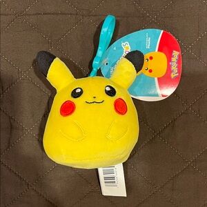 Pokemon Pikachu Plush Clip-On - Yellow and Black